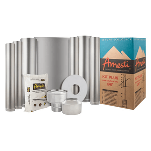 Kit Instalación Leña 6” Inox Amesti